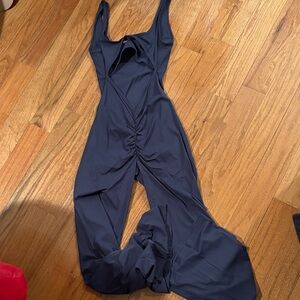 Elegant Navy Blue Sleeveless Dress